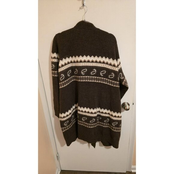 Lane Bryant Cardigan Sweater Womens Plus Size 24 Open Long NWT Cabin Cottage - Picture 2 of 8
